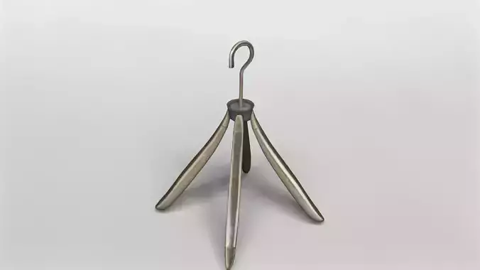 Elegant Wooden Tripod Hanger with Metal Hook