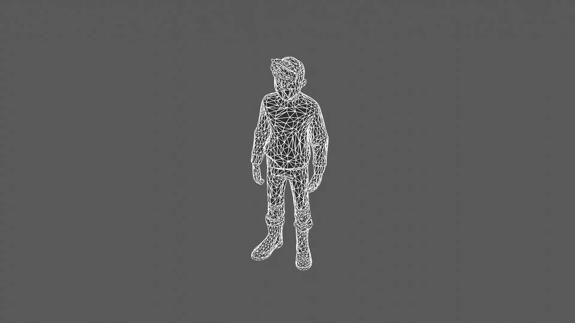 Stylized Young Man in Casual Winter Outfit 3D Model 3D model_6