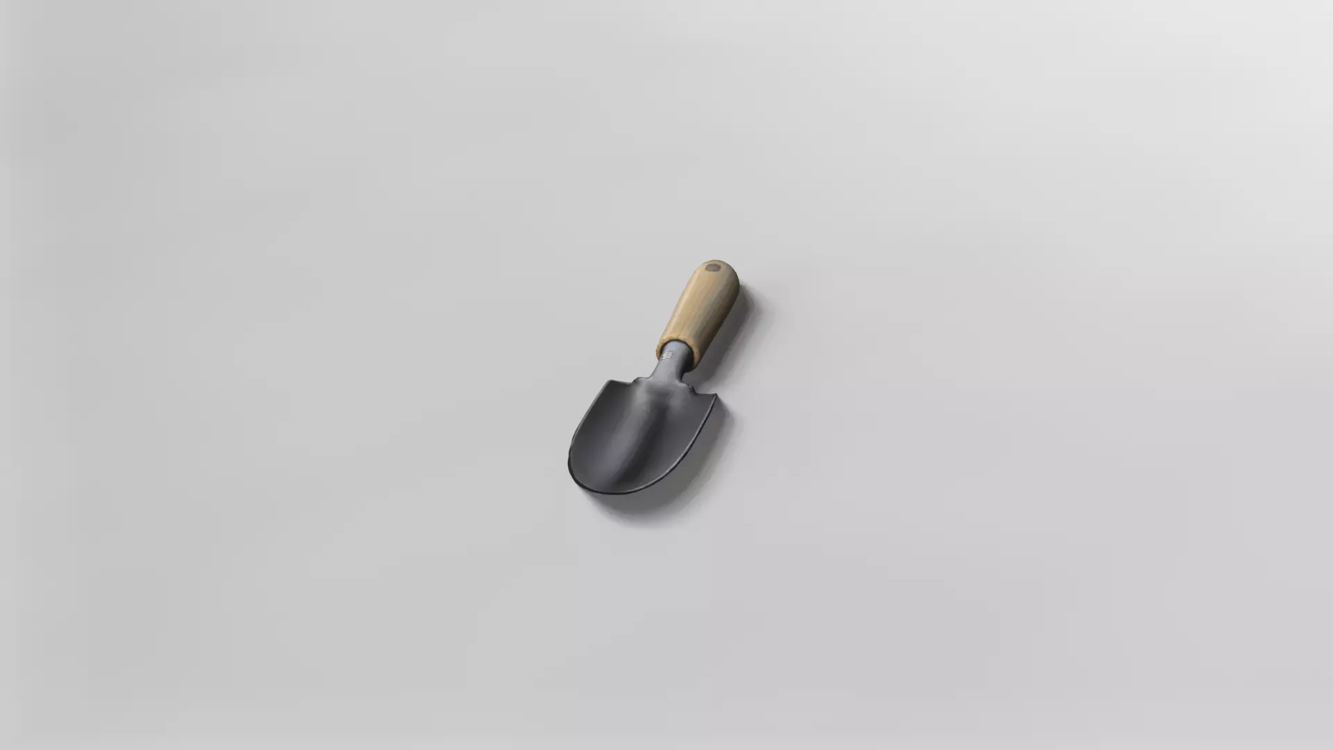 Realistic Garden Hand Trowel 3D Model 3D model_1