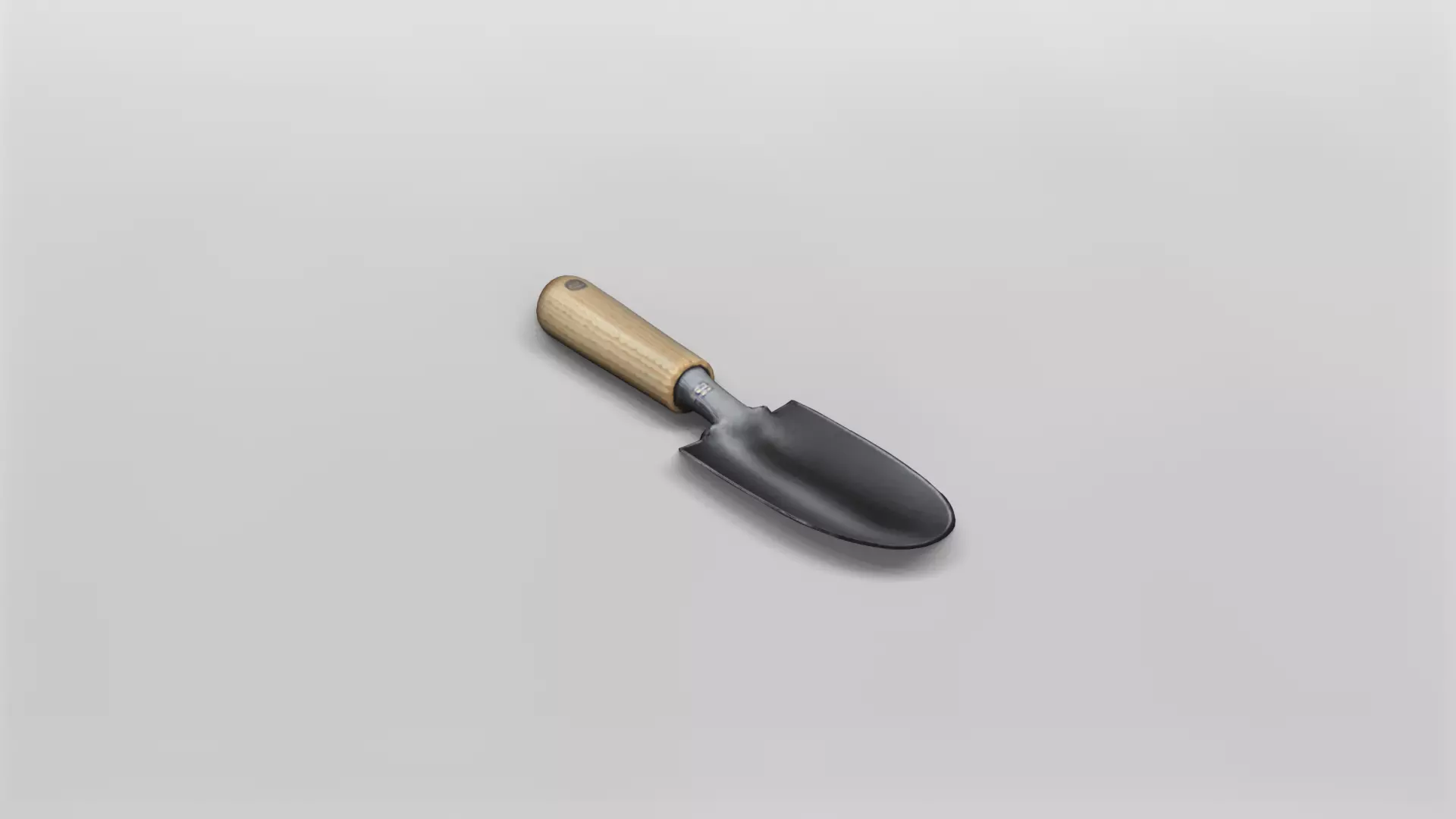Realistic Garden Hand Trowel 3D Model 3D model_0