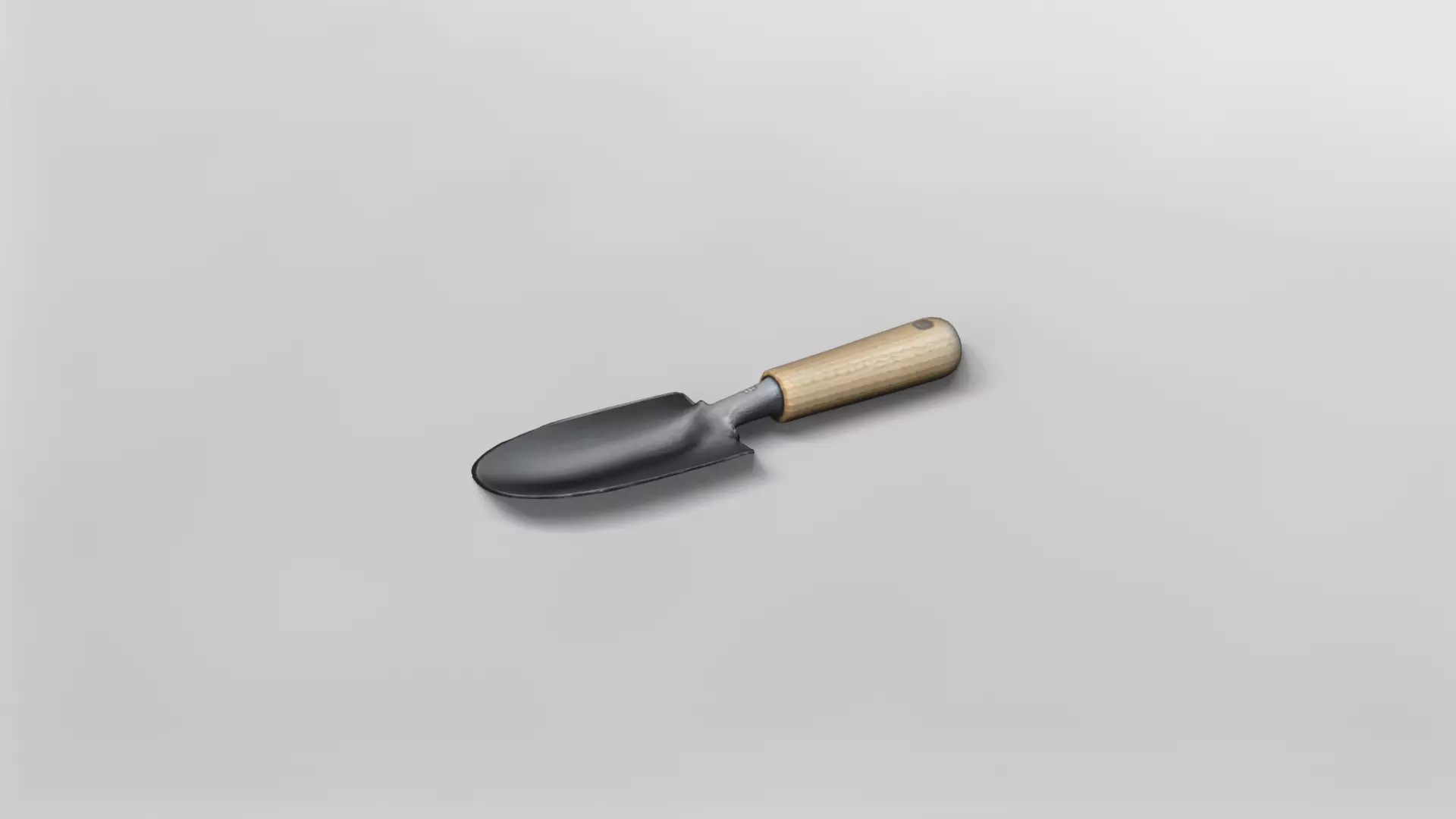 Realistic Garden Hand Trowel 3D Model 3D model_2