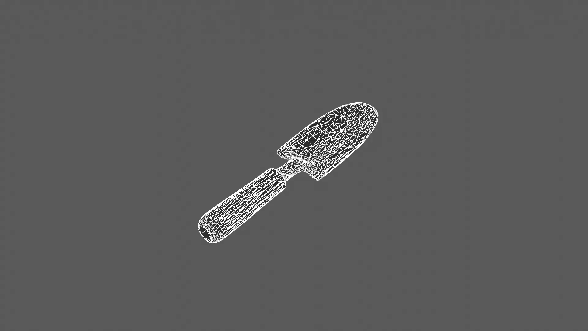 Realistic Garden Hand Trowel 3D Model 3D model_9