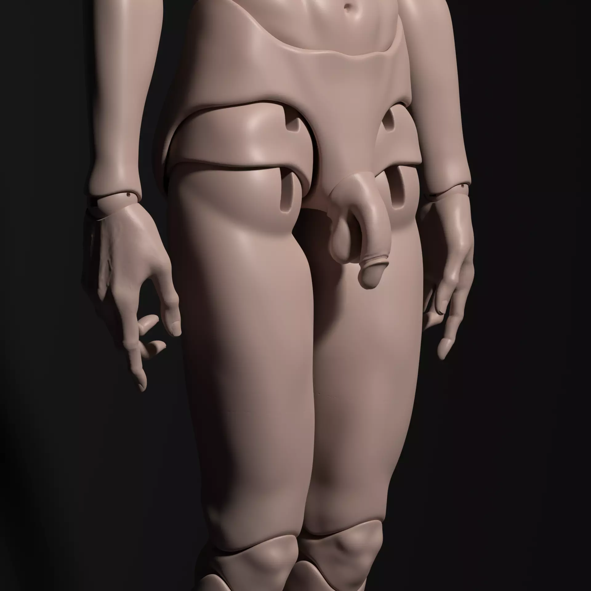 Model PR - Fashion Male BJD Doll STL OBJ 3D Print Model 3D model_5