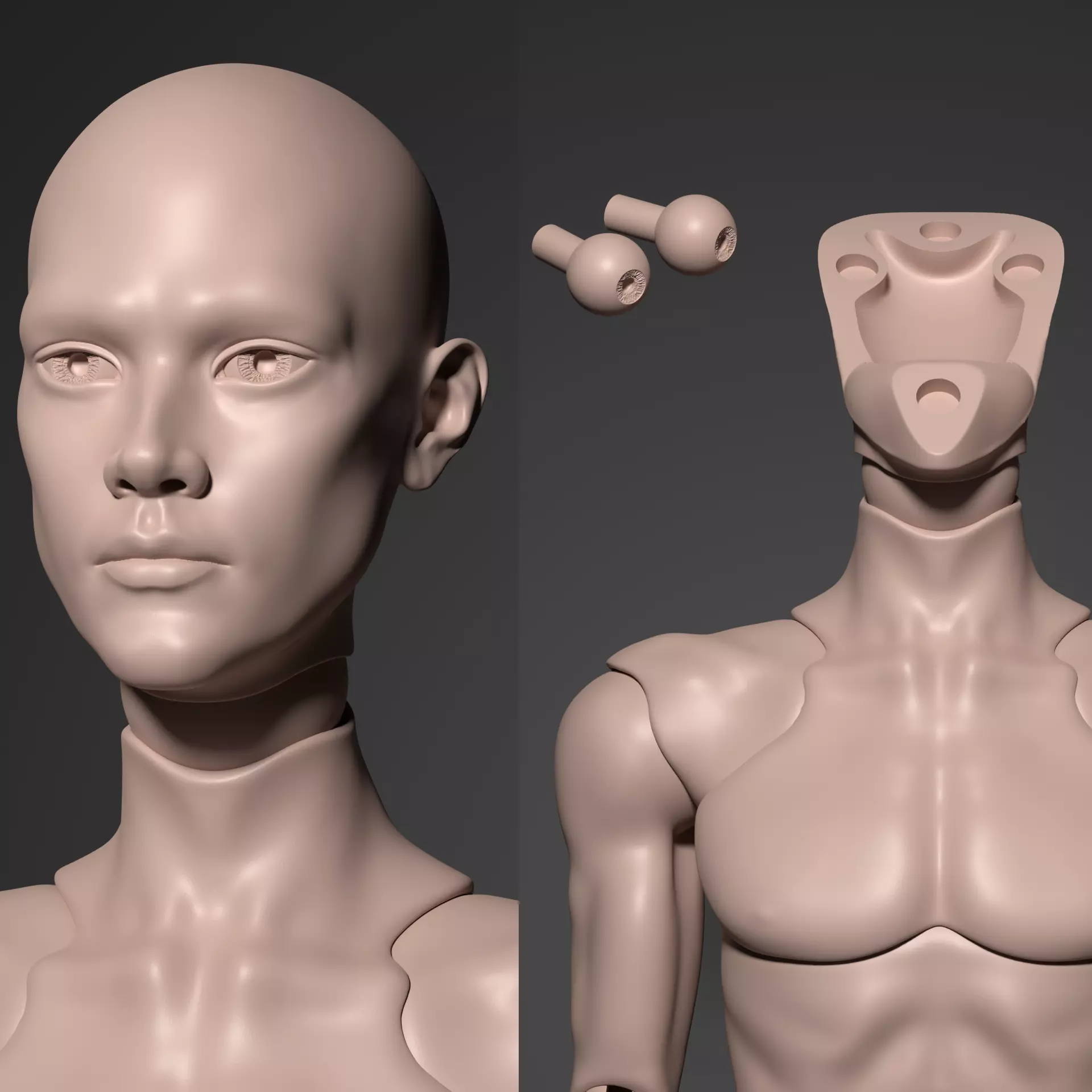 Model PR - Fashion Male BJD Doll STL OBJ 3D Print Model 3D model_2