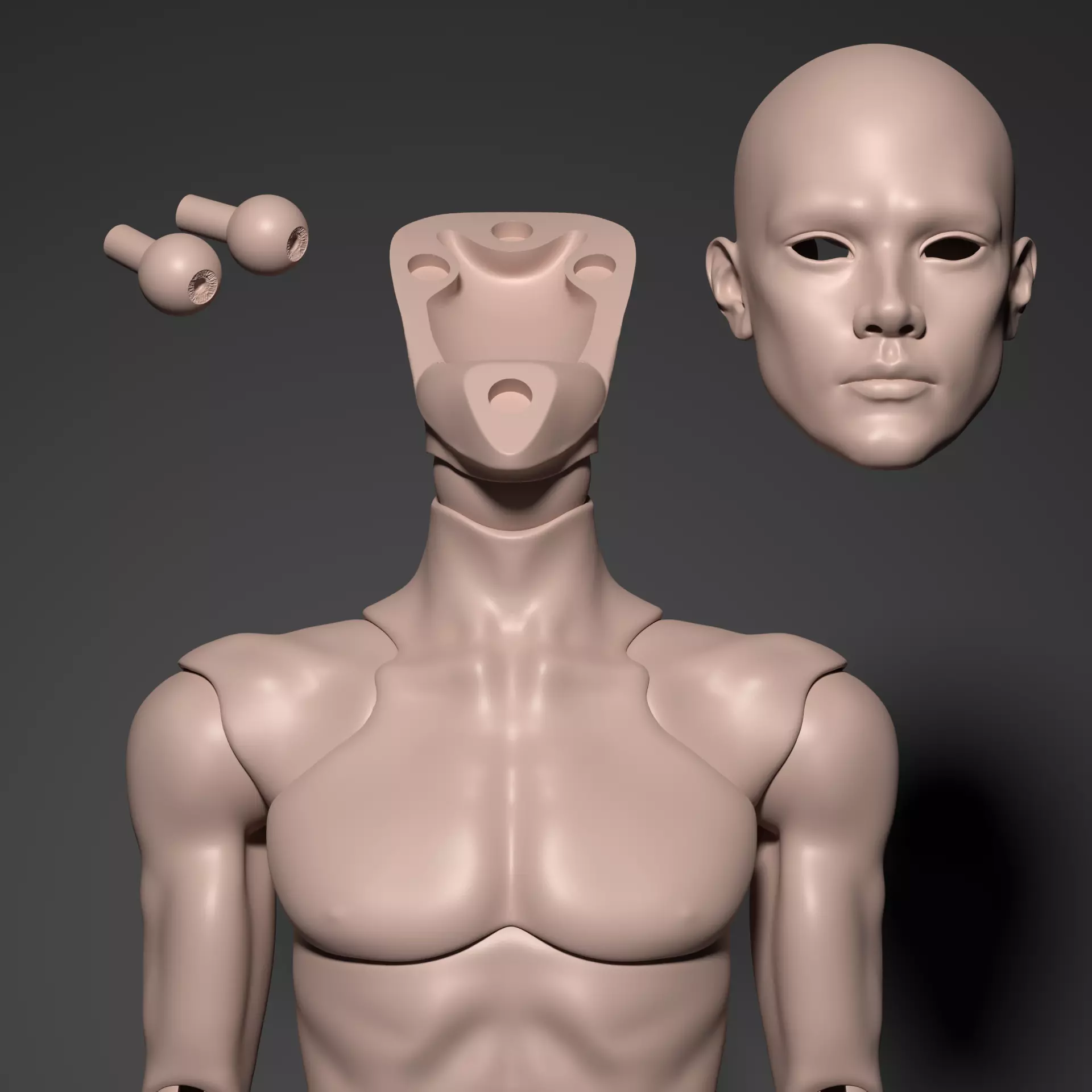 Model PR - Fashion Male BJD Doll STL OBJ 3D Print Model 3D model_7