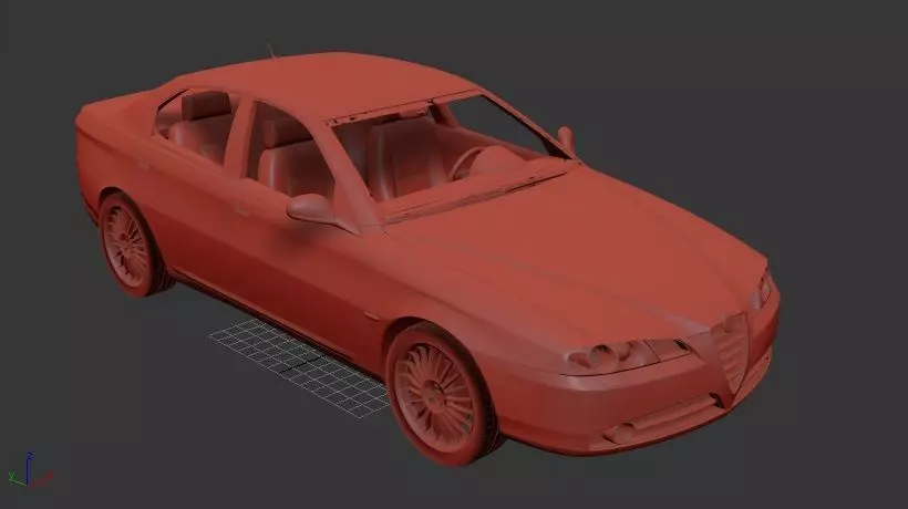 Alfa Romeo 166 936 2003 3D print model_0