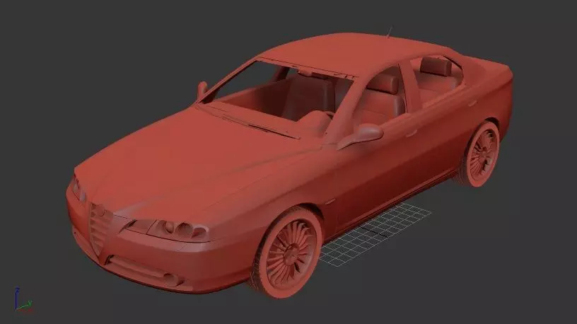 Alfa Romeo 166 936 2003 3D print model_1