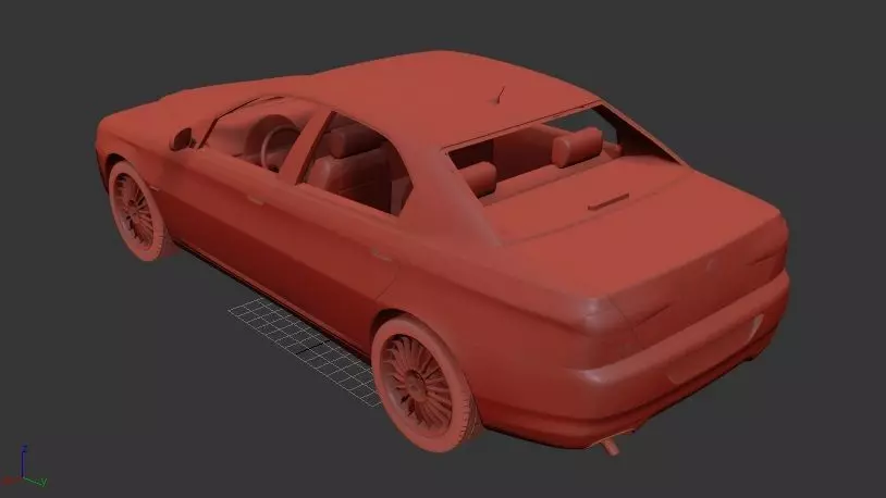 Alfa Romeo 166 936 2003 3D print model_2