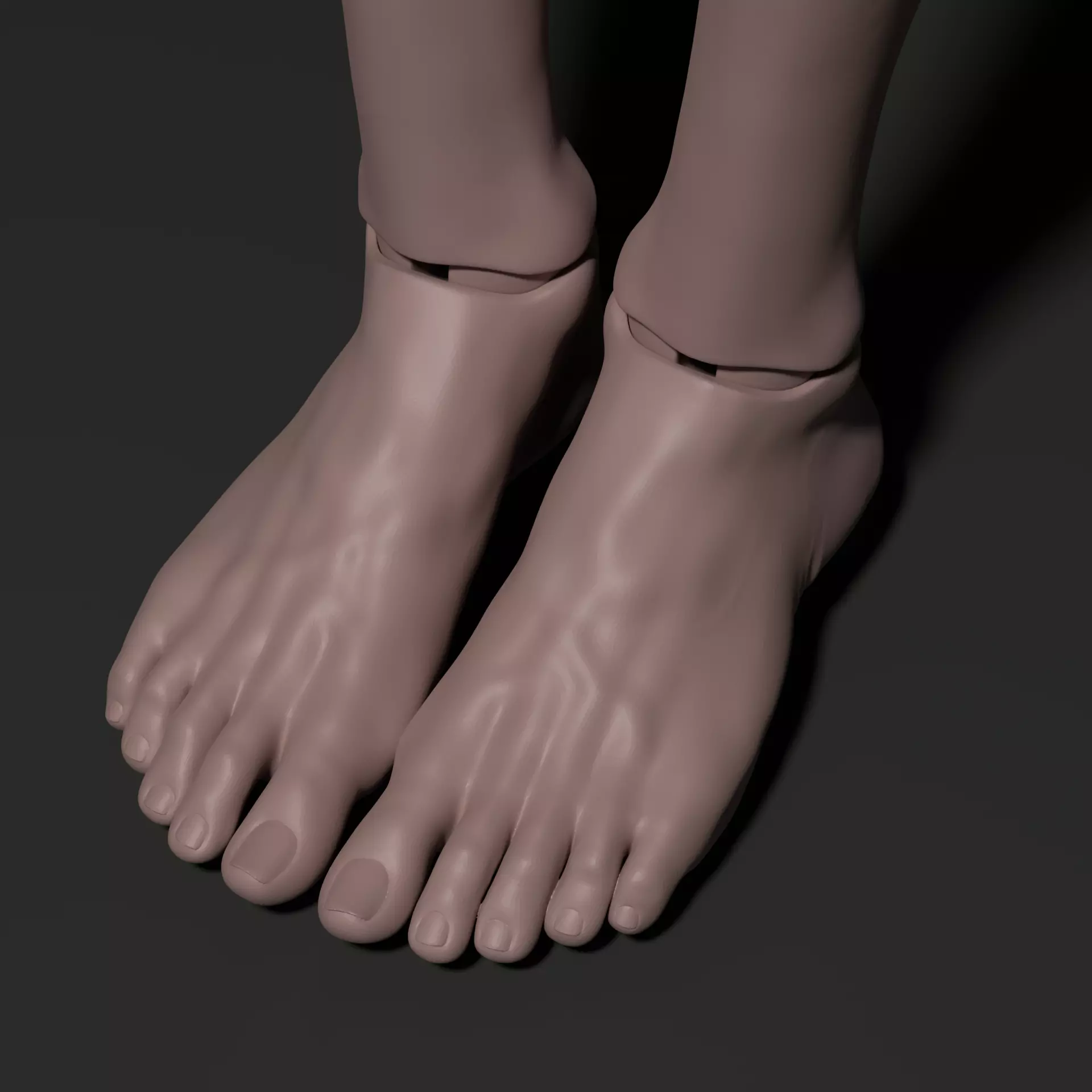 Model DS - Realistic Female BJD Doll STL OBJ 3D Print Model 3D model_5