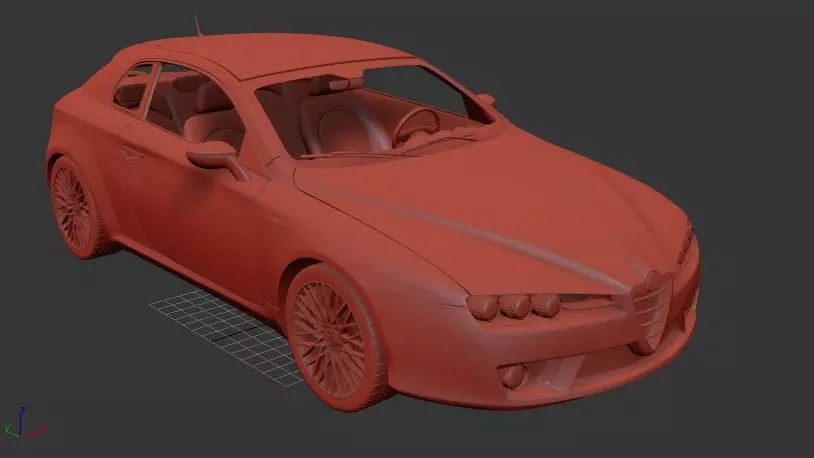 Alfa Romeo Brera 2011 3D print model_0