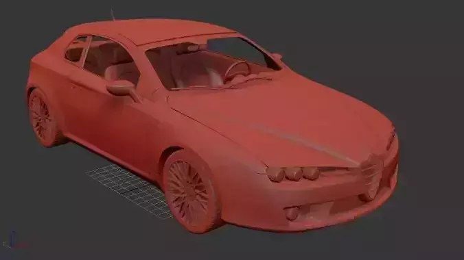 Alfa Romeo Brera 2011 3D print model