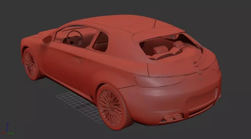 Alfa Romeo Brera 2011 3D print model_2