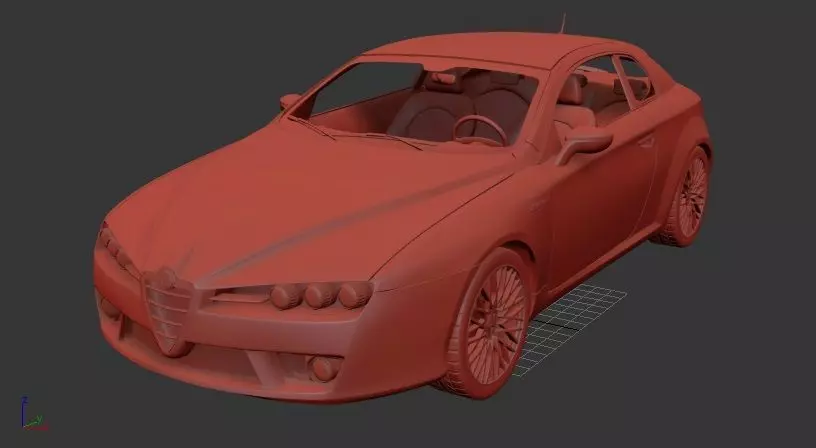 Alfa Romeo Brera 2011 3D print model_1