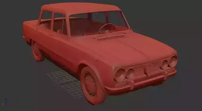 Alfa Romeo Giulia Mk2 105 1962 3D print model