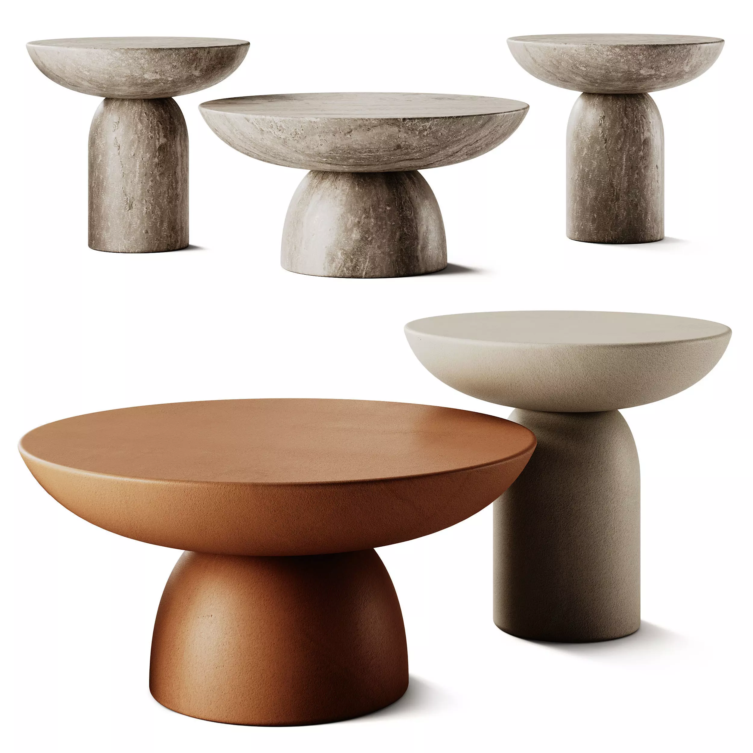 Sklum Zenadia Coffee Tables 3D model_0