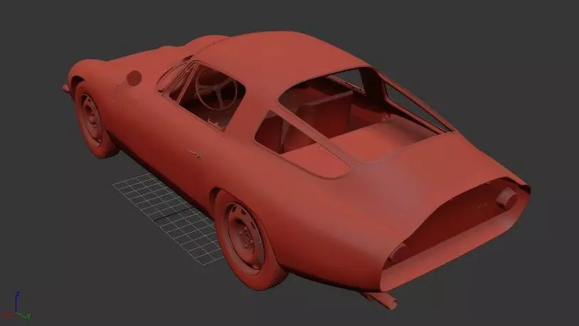 Alfa Romeo Giulia TZ 105 1963 3D print model_2