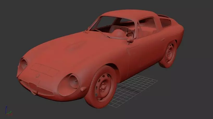 Alfa Romeo Giulia TZ 105 1963 3D print model_1