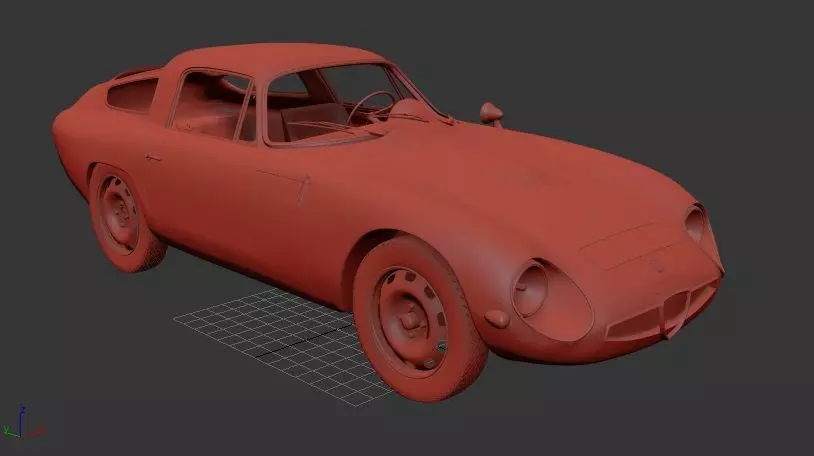Alfa Romeo Giulia TZ 105 1963 3D print model_0