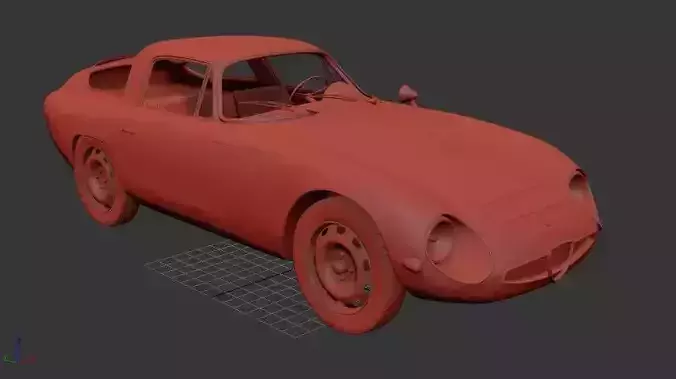 Alfa Romeo Giulia TZ 105 1963 3D print model