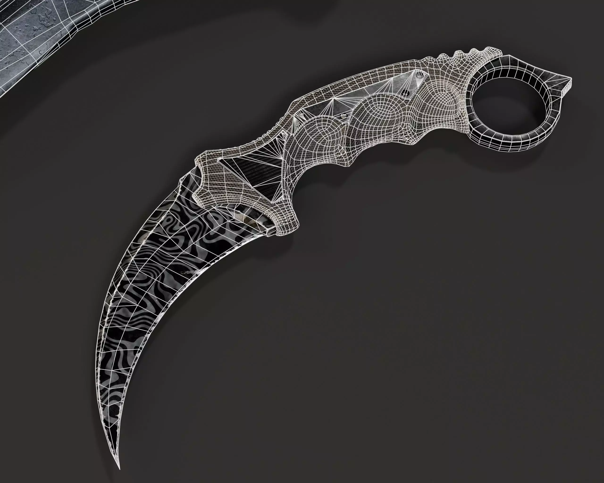 Tactical Knives Set 3 Low-poly 3D model_5