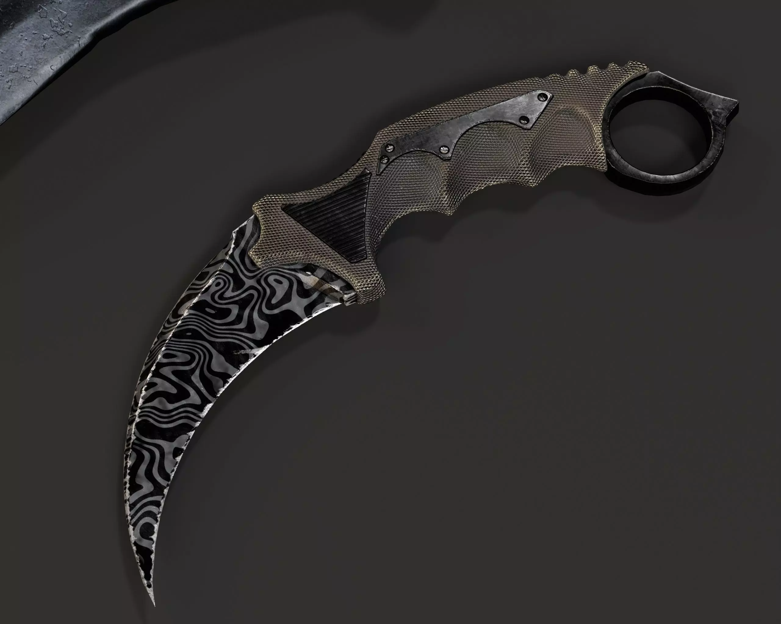 Tactical Knives Set 3 Low-poly 3D model_4