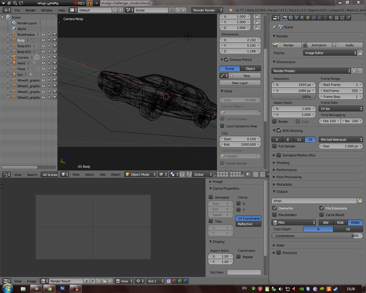 Dodge Challenger Free 3D model_1