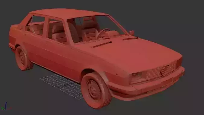 Alfa Romeo Giulietta Mk2 116 1977 3D print model