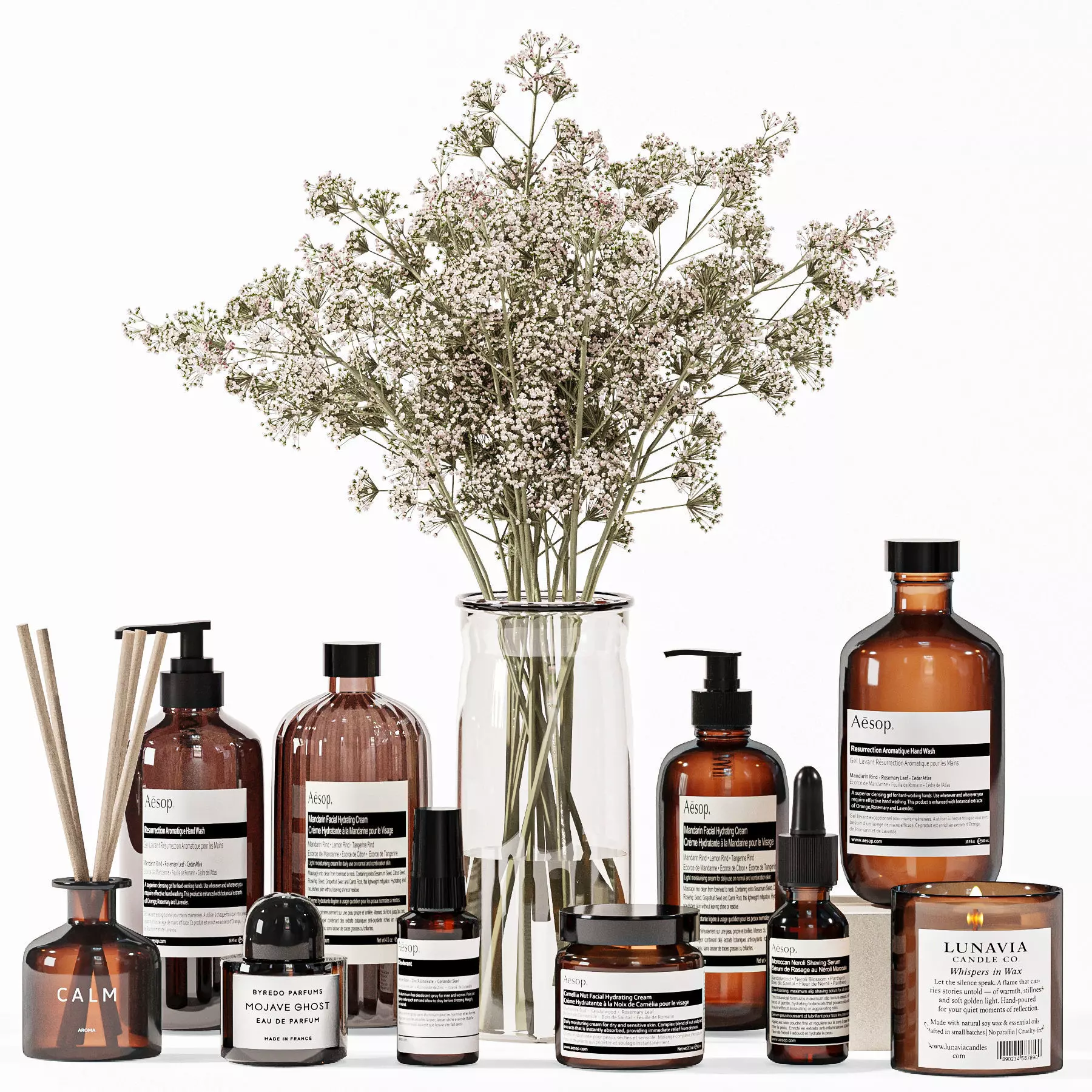 Bathroom decorative set H32 3D model