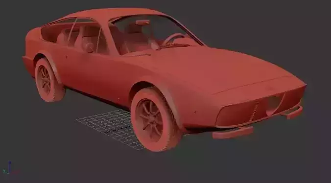 Alfa Romeo GT 115 1600 Junior Zagato 1972 3D print model