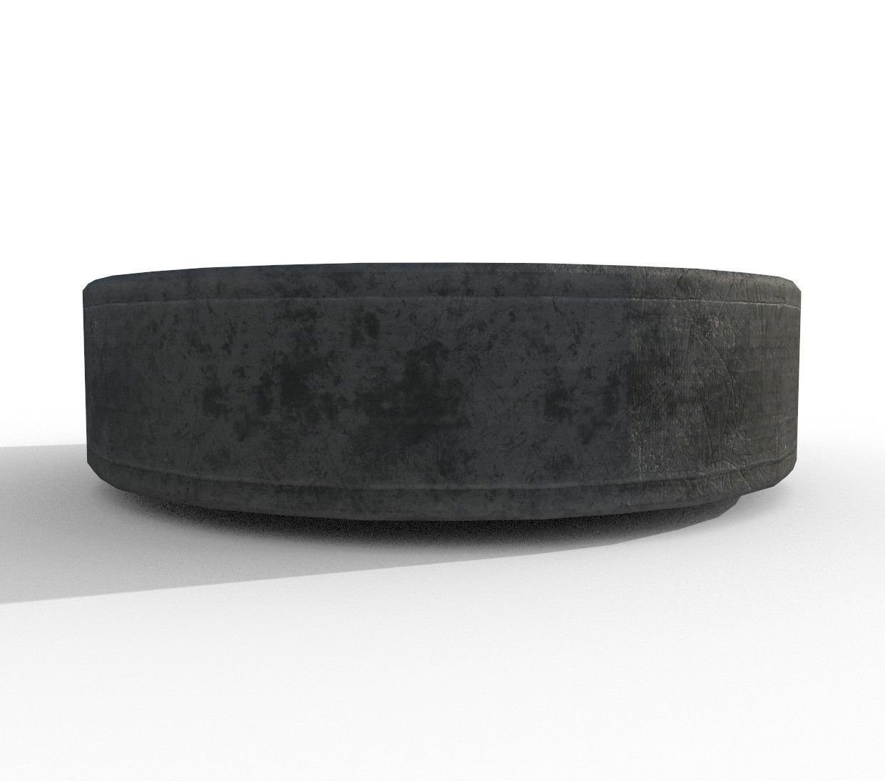 Hockey Puck Low Poly  PBR Textures 3 Types Low-poly 3D model_4