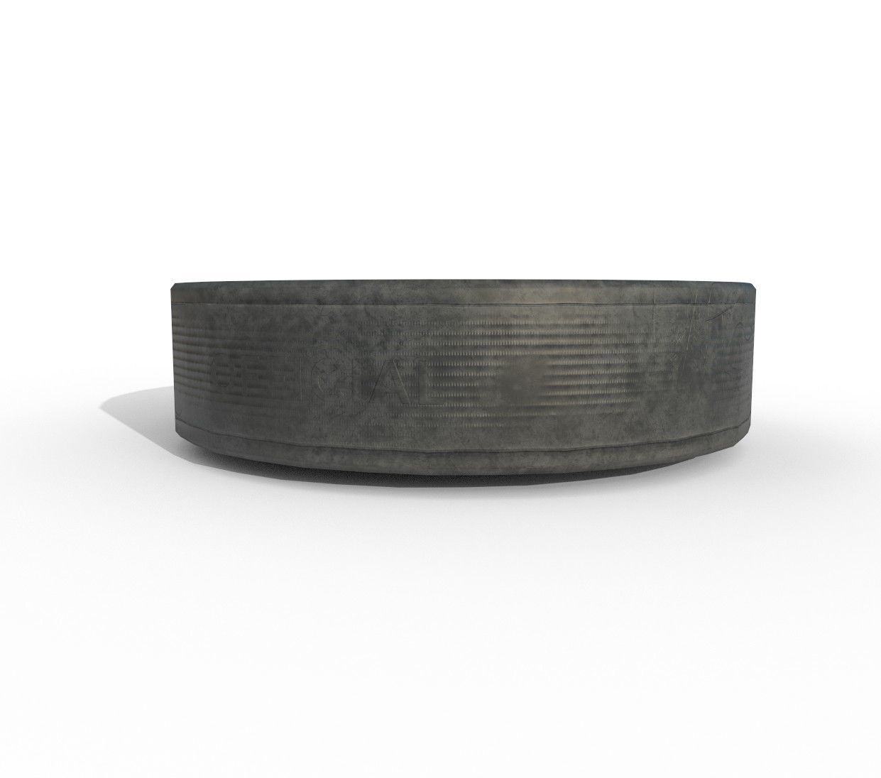 Hockey Puck Low Poly  PBR Textures 3 Types Low-poly 3D model_2