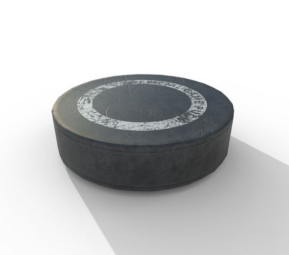 Hockey Puck Low Poly  PBR Textures 3 Types Low-poly 3D model