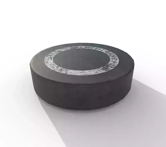 Hockey Puck Low Poly  PBR Textures 3 Types