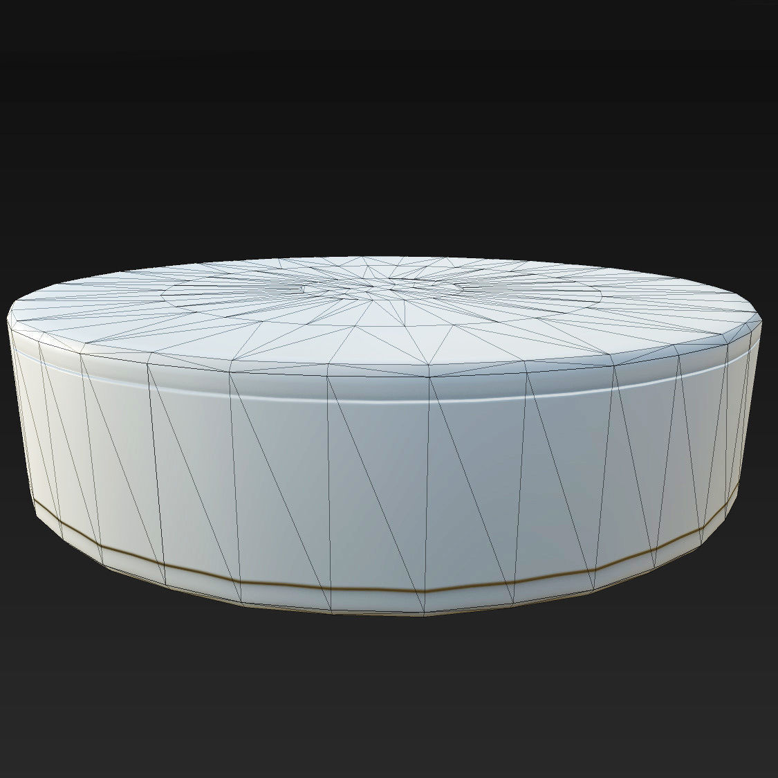 Hockey Puck Low Poly  PBR Textures 3 Types Low-poly 3D model_10