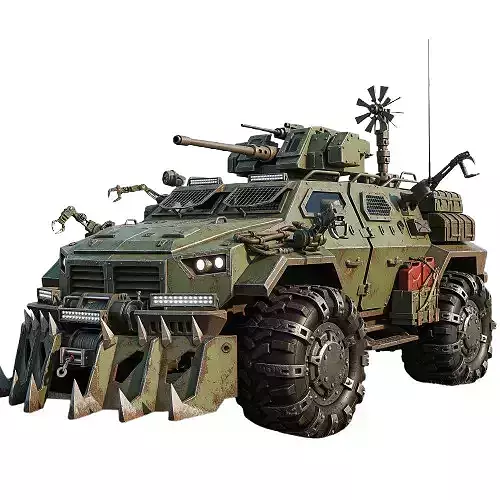 Post-Apocalyptic Armored Patrol Vehicle