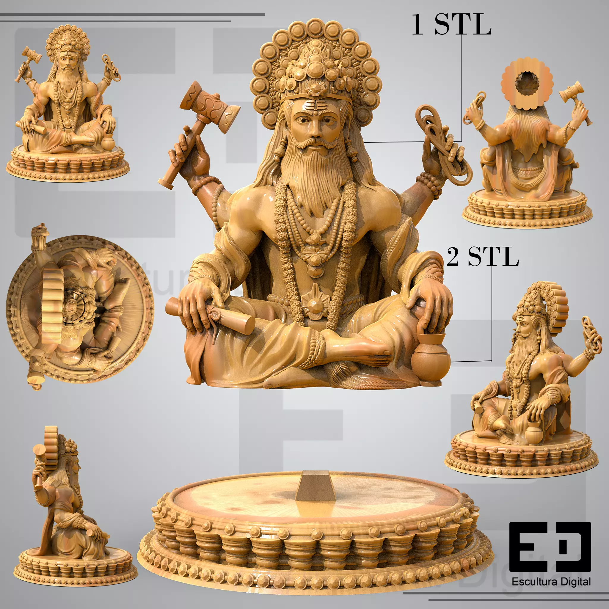 Vishwakarma 3D print model_8