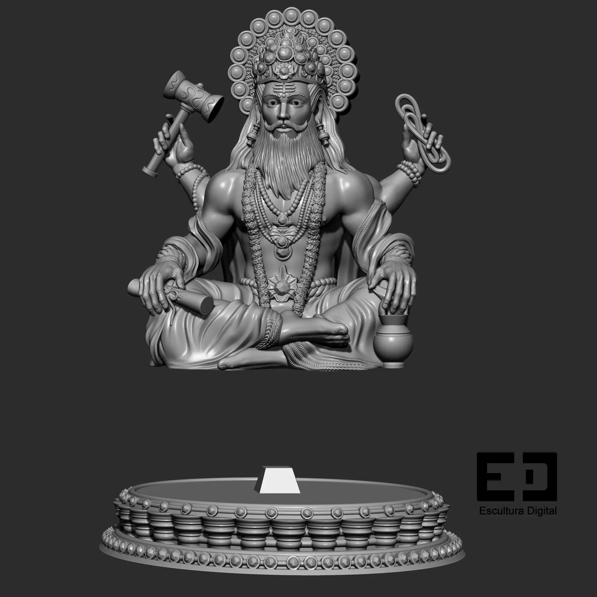 Vishwakarma 3D print model_9