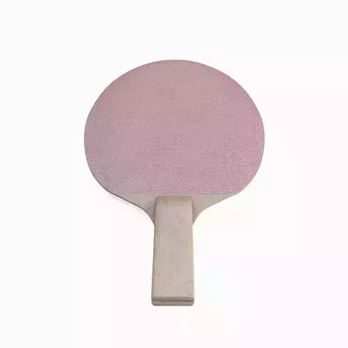 Table Tennis Racket 01 Low-poly 3D model