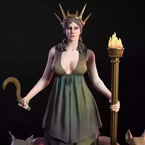 Hekate the greek goddess 3D print model