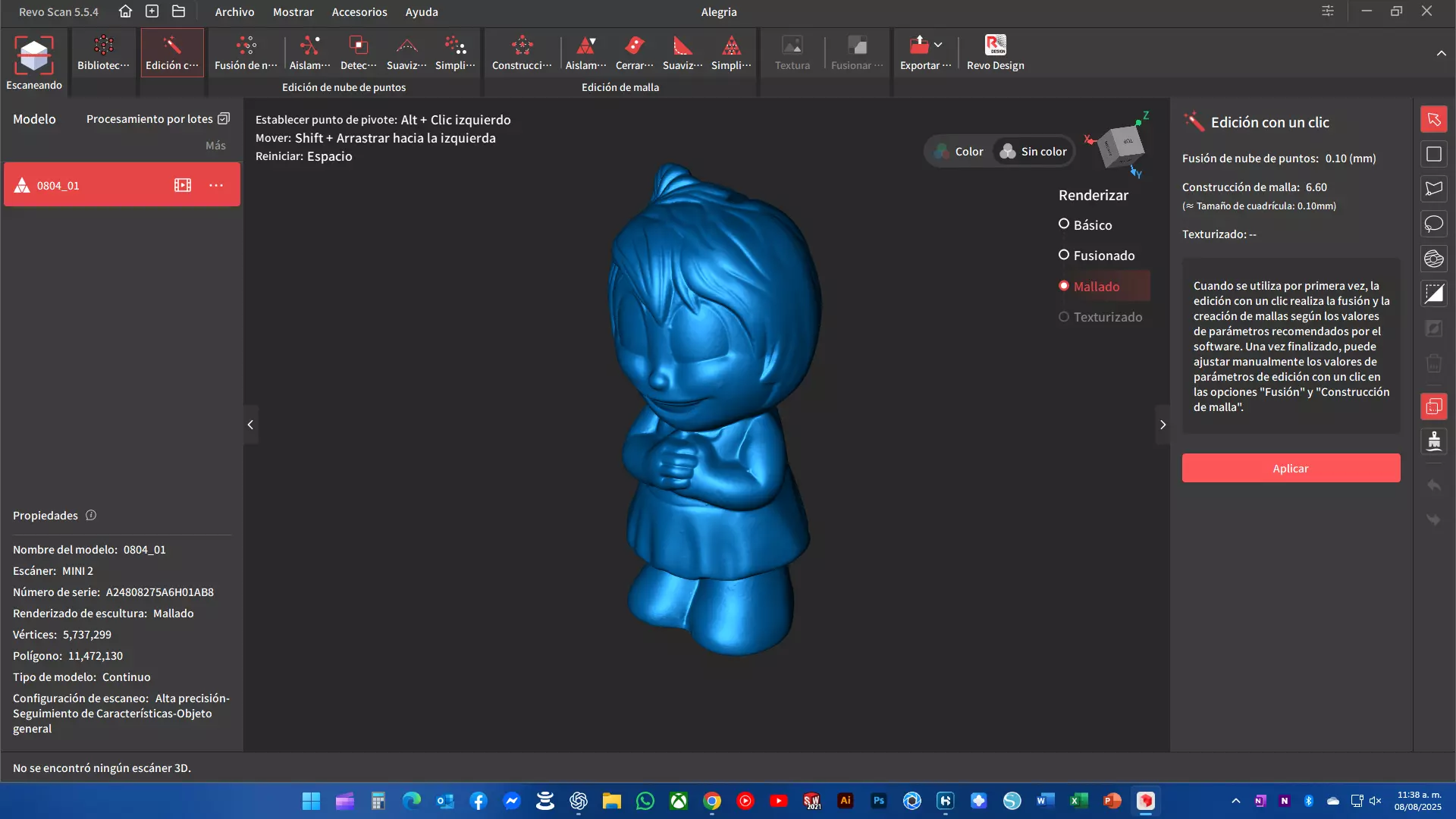 Joy - Inside Out 3D Figure - STL and Original 3D Scan 3D print model_5