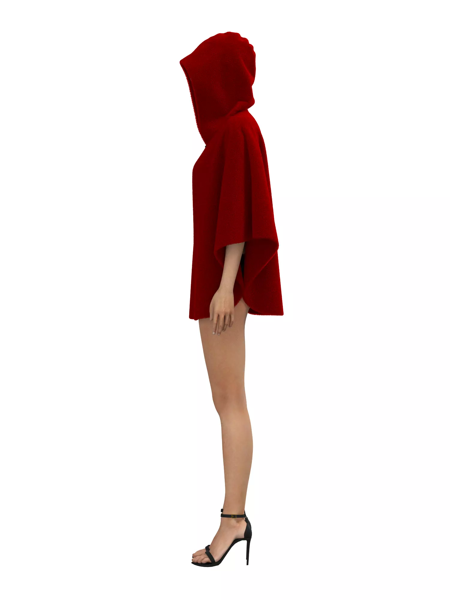 Female Cape 3D model_23