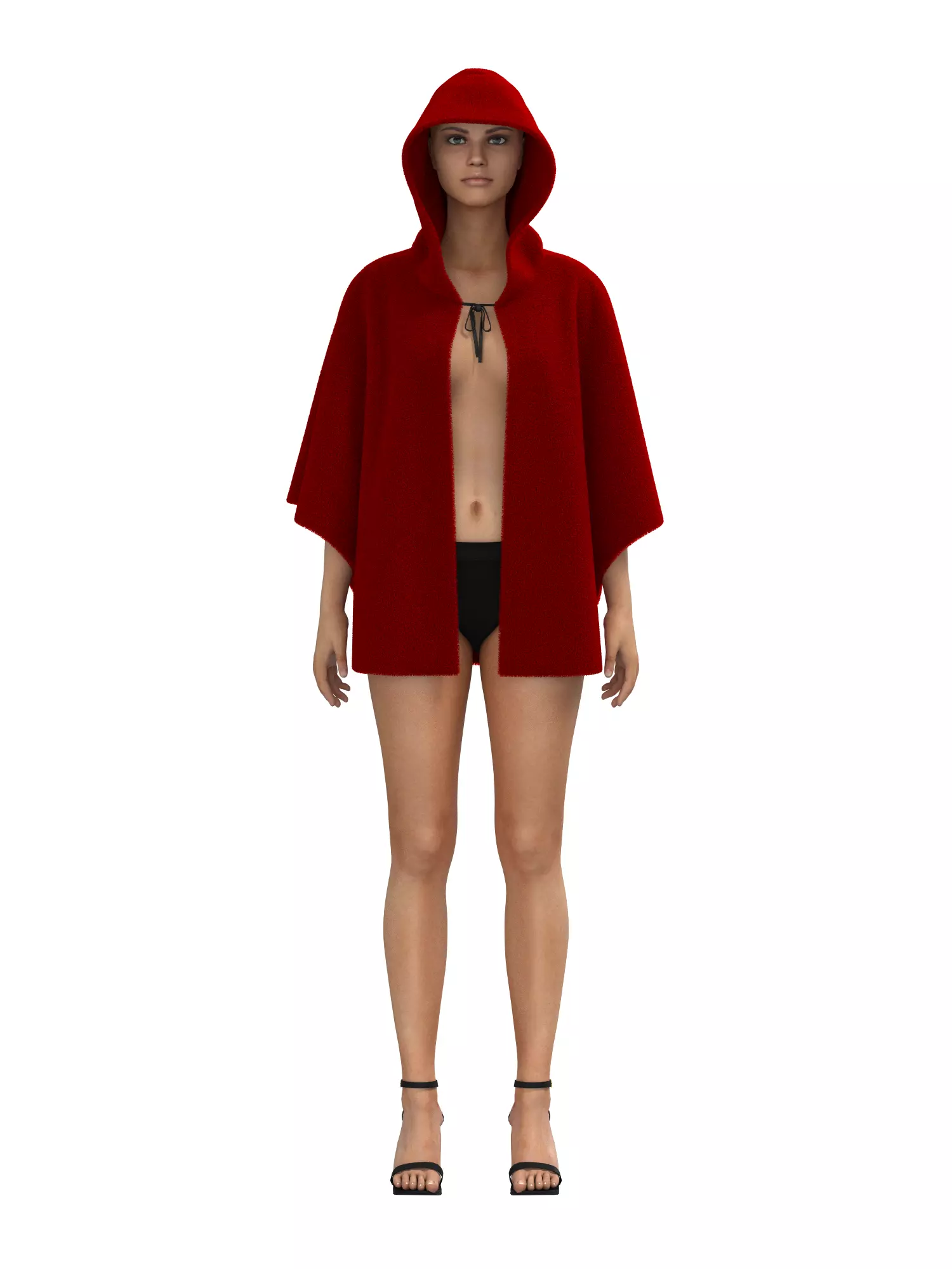 Female Cape 3D model_24