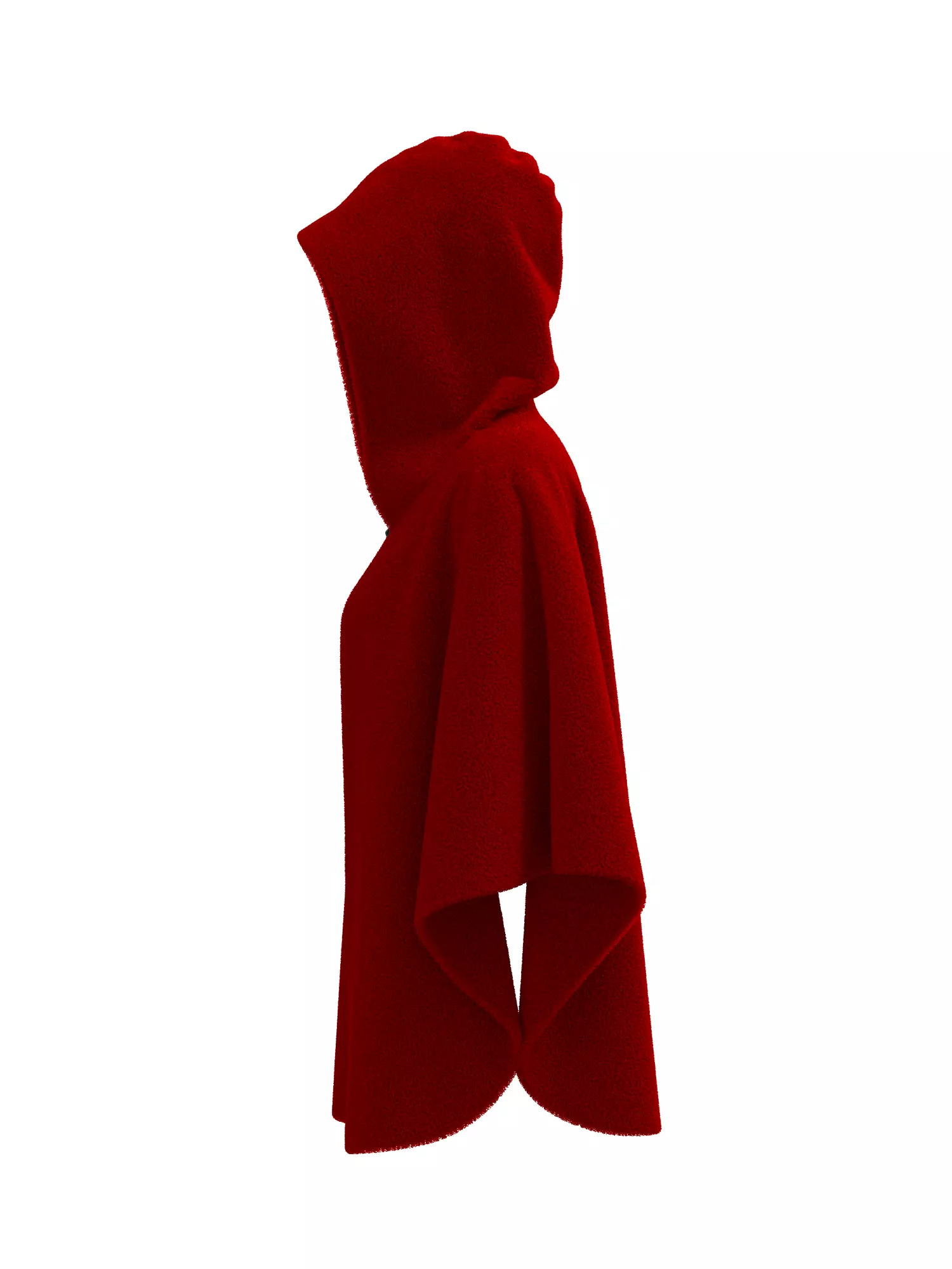 Female Cape 3D model_10