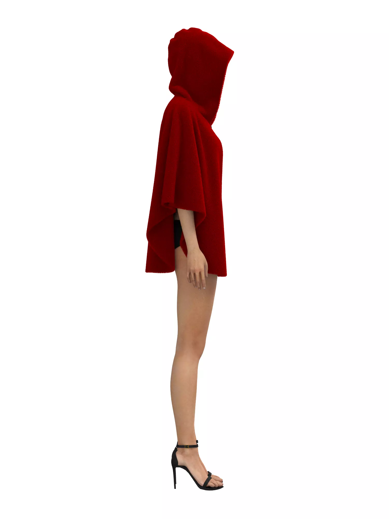 Female Cape 3D model_26