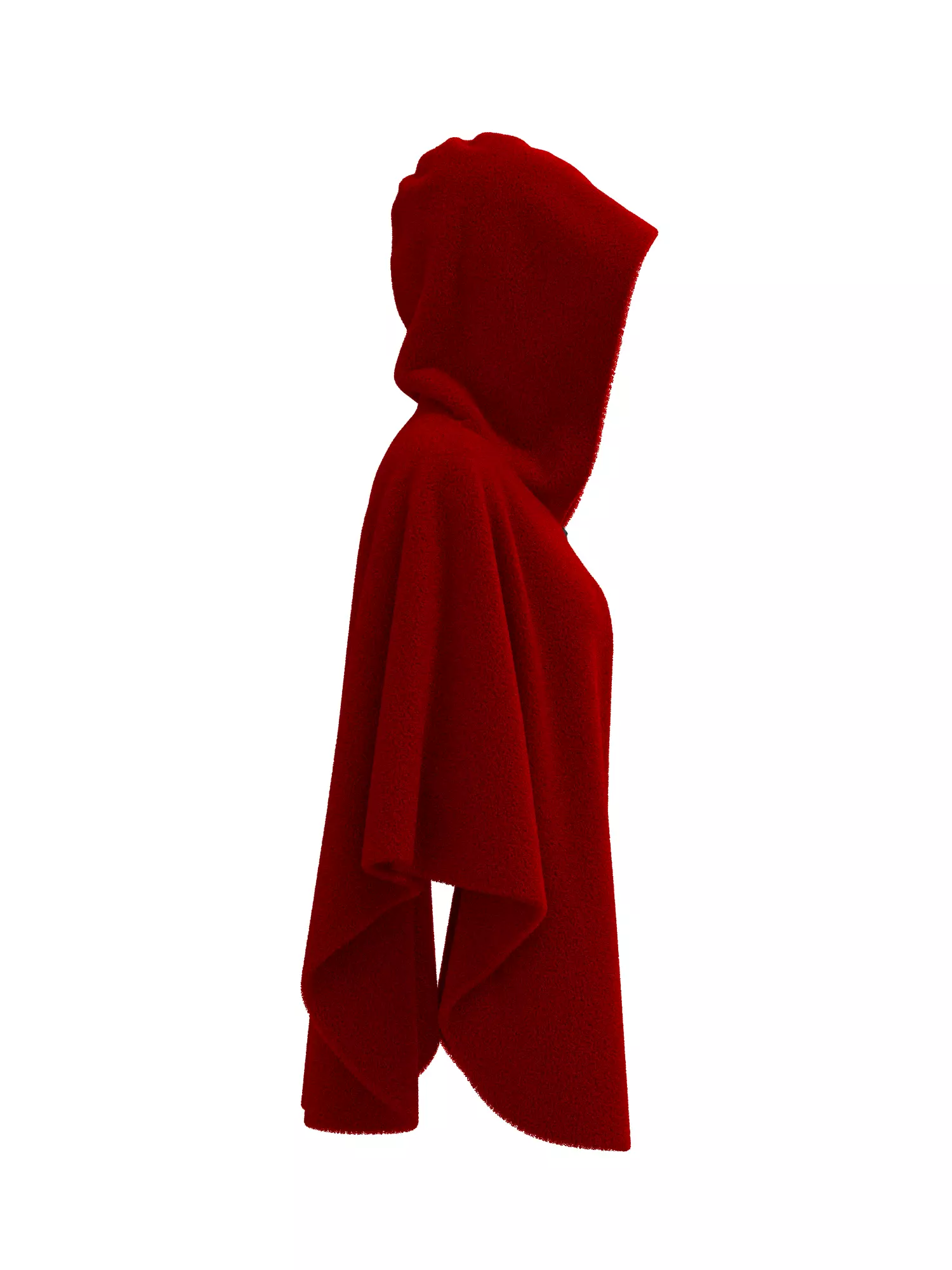 Female Cape 3D model_2