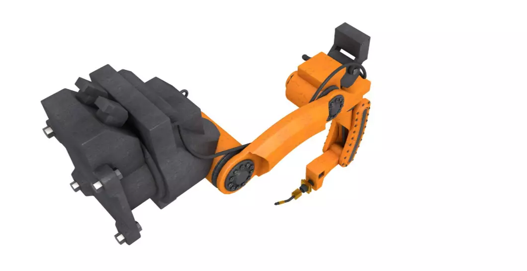 Industrial Robot Arm 3D model_1
