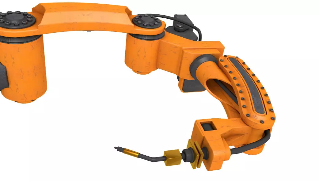 Industrial Robot Arm 3D model_4
