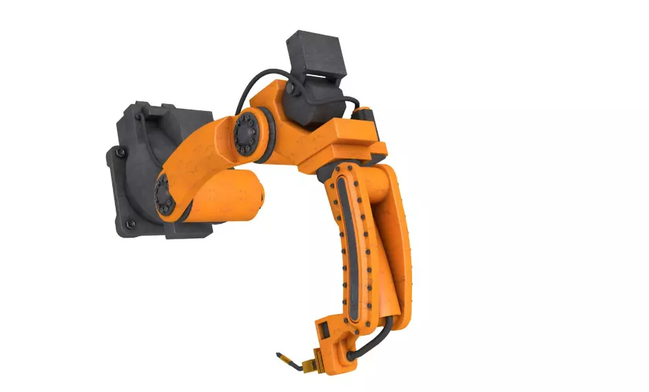 Industrial Robot Arm 3D model_2