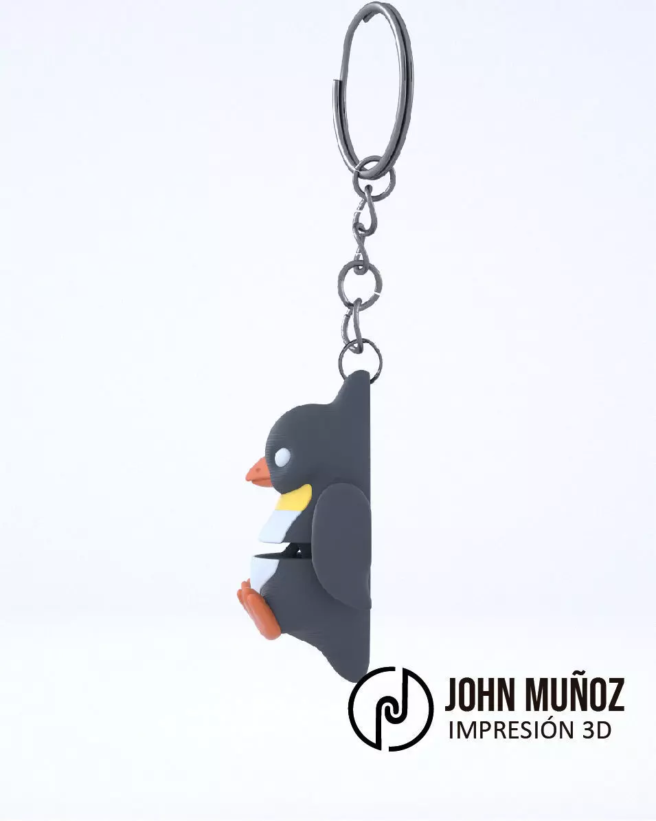 Niko penguin - keychain 3D print model_3
