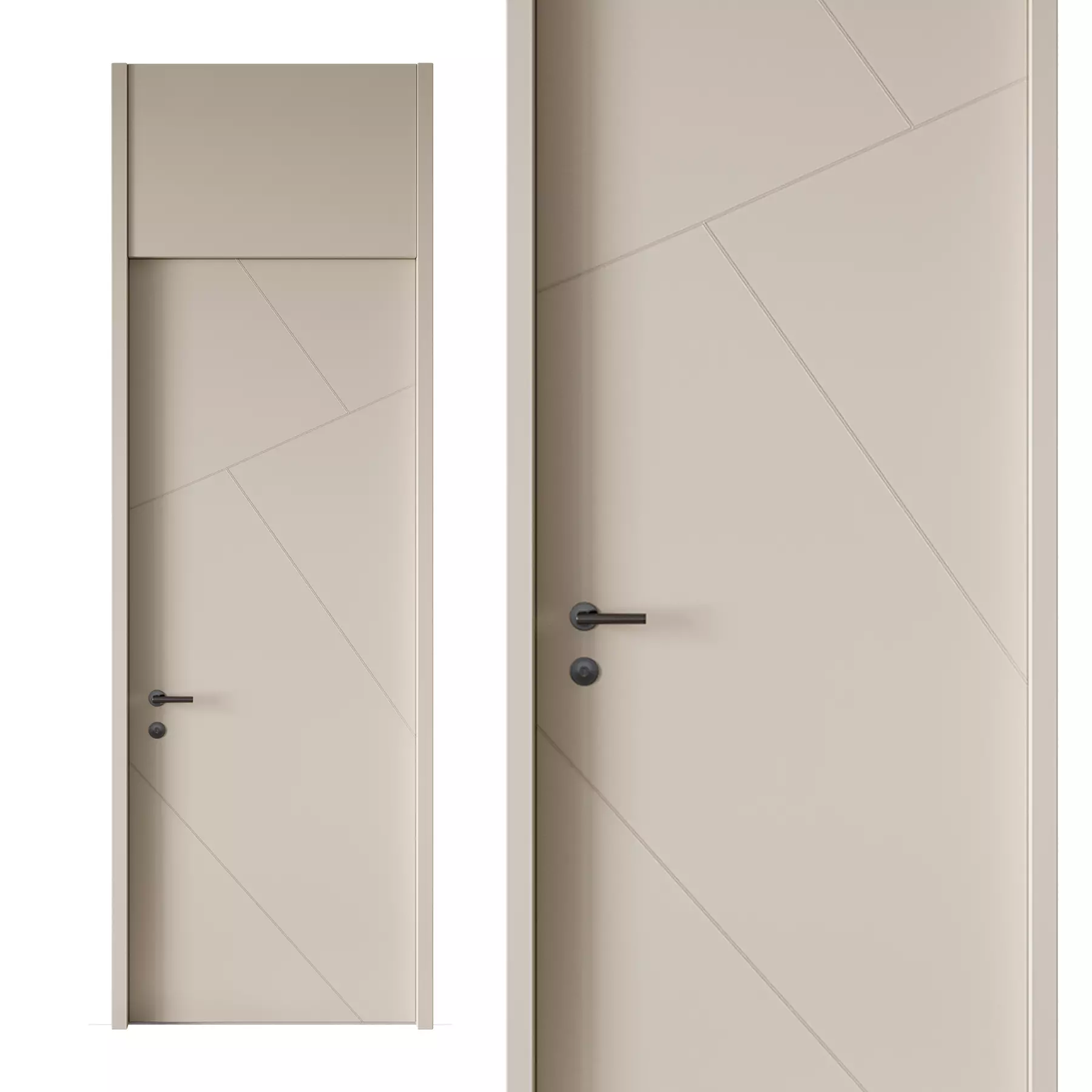 Door set 04 3D model_2